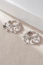 Silver Star Moon Charm Hoops in Sterling Silver, Image 3 of 3