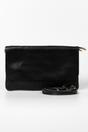 Black Italian Leather Clutch Bag, Image 3 of 3