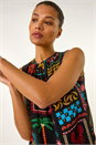 Black Holiday Print Vest Top, Image 1 of 5