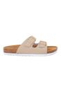 Off White Mia Plain Double Strap Sandals, Image 3 of 4