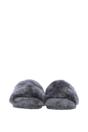 Grey Fenland England Grey 'Suzy' Real Sheepskin Fur Fluffy Sliders, Image 2 of 4