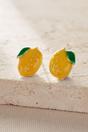 Silver Sterling Silver Lemon Fruit Studs, Image 2 of 3