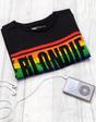 Black Blondie Cropped T-Shirt Ladies Rainbow Logo, Image 4 of 4