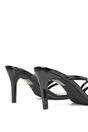 Black 'Angel' Stiletto High Heel Mule Sandals, Image 6 of 6