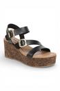 Black Blowfish Malibu Black Womens "Ali" Wedge Espadrille Heel Sandals, Image 3 of 6