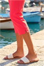 Coral Cropped Stretch Trousers, Image 4 of 4