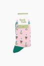 Light Pink Iced Coffee Bamboo Socks in Pink, Image 4 of 4
