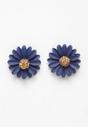 Blue Fuchsia Floral Studs, Image 1 of 5