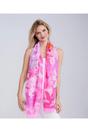 Pink Lyra - Lightweight Printed Spring Scarf - Hot Pink, Image 1 of 1