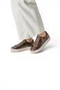 Brown Faux Leather Sneakers - 23313, Image 6 of 8