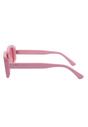 Pink AVANT-GARDE PARIS Pink Retro-Inspired Bold Rectangle Sunglasses, Image 3 of 7