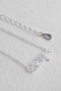 Silver Sterling Silver CZ Leaf Cluster Bracelet, Image 3 of 3