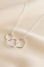 Silver Sterling Silver Three Circles Necklace, Image 1 of 3