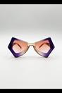 Purple 2 Tone Angular Sunglasses in Purple, Image 1 of 6