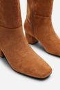 Beige 'Cherish' Block Heel Knee High Boots, Image 6 of 7