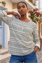 Navy  Petite Contrast Front Tunic Top, Image 2 of 4