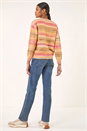 Beige Cable Stripe Knit Jumper , Image 3 of 5
