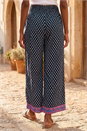  Petite Border Print Cropped Trouser, Image 3 of 4