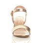Rose Gold AJVANI Rose Gold Mid Block Heel Strappy Sandals, Image 6 of 6