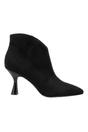Black Amelia Faux Suede Kitten Heel Ankle Boots, Image 1 of 5