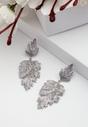 Blue Diva Leaf Shaped Drop Earrings, Image 2 of 5