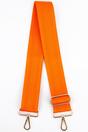 Orange Sarta Orange Plain Woven Wide Bag Strap, Image 1 of 4