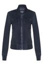 Navy Womens MA-1 Suede Bomber Jacket-Arnhem, Image 1 of 3