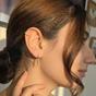 Silver Dainty Spike Huggie Small Hoop Sterling Silver Earrings, Image 3 of 5