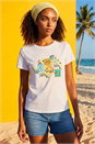Ivory  Dusk Graphic Print Stretch T-Shirt, Image 3 of 4