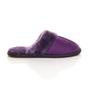 Purple AJVANI Purple Faux Fur Lined Mules Slippers, Image 2 of 5