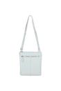 Light Grey 'Curvo' Real Leather Crossbody Bag, Image 4 of 4
