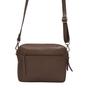 Tan 'IRIS' Quilted Soft Pebble Grain Leather Crossbody Bag, Image 3 of 6