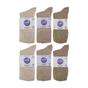 Beige 12 Pairs Diabetic Bamboo Socks, Image 5 of 5