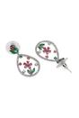Multi Floral Drop Earrings, Image 3 of 4