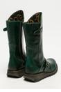 Dark Green Womens Mid-Calf Platform Boots-MES2913, Image 4 of 8