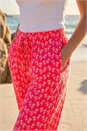 CORAL Petite Border Print Cropped Trouser, Image 4 of 4