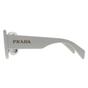 White Prada White Oval Talc Dark Grey PRA08S, Image 3 of 4