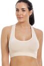 Beige Plain Seamless Maternity Sleeping Bra, Image 1 of 1