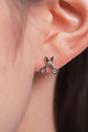 Silver Sterling Silver Scissor Stud Earrings, Image 2 of 3