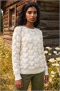 Ivory Heart Detail Knit Jumper, Image 1 of 4