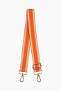 Orange Sarta Orange Stripe Trim Woven Bag Strap, Image 1 of 4