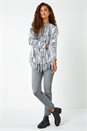 Ivory  Textured Fringed Knitted Jumper, Image 2 of 5