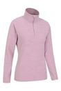 Light Pink Snowdon Melange Fleece Top, Image 4 of 4