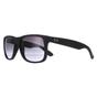 Black Ray-Ban Black Rectangle Rubber Black Grey Gradient Sunglasses, Image 2 of 4