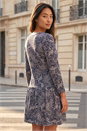  Petite Paisley Button Down Dress, Image 3 of 4