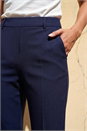 Navy  Short Slim Leg Trouser, Image 4 of 4