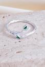 Silver Sterling Silver Leaf Wrap Ring, Image 3 of 4