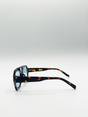 Blue Tortoiseshell Sunglasses with Blue Lenses, Image 7 of 7