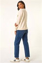 Ivory  Sequin Floral Knit Jumper, Image 3 of 5