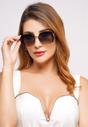 Black AVANT-GARDE PARIS Black Bold Square Sunglasses, Image 5 of 7